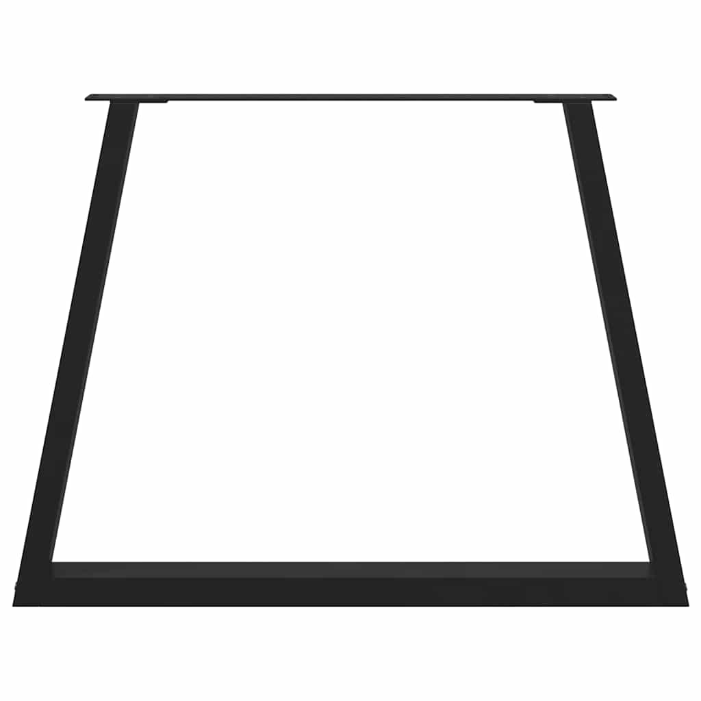 3 db V-alakú étkezőasztal láb fekete 100 x (72-73,3) cm acél étkezőasztal láb 5