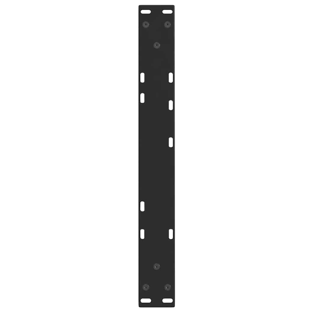 2 db fekete, V-alakú acél dohányzóasztal láb 60 x (30-31,3) cm 7