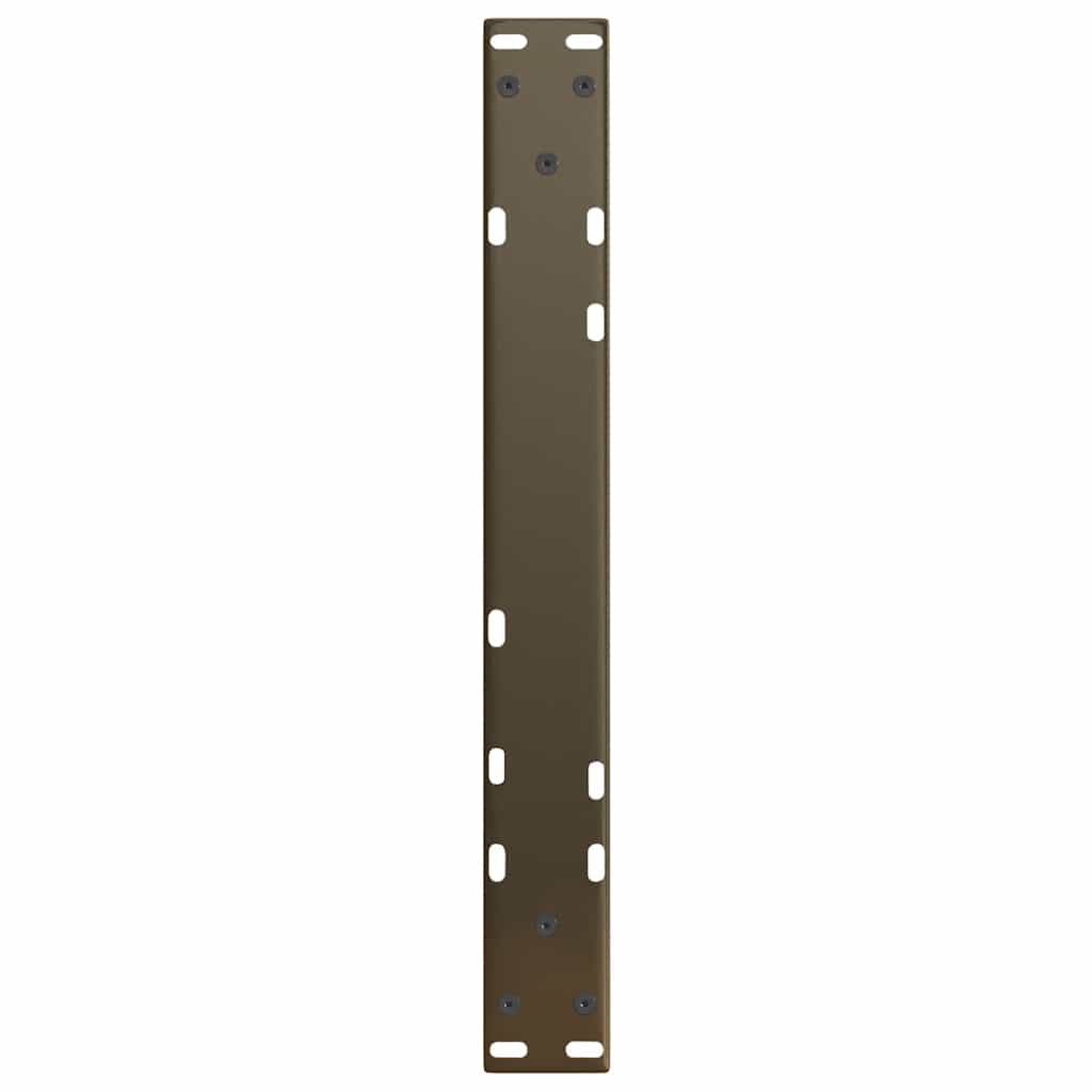 2 db V-alakú natúr acél dohányzóasztal láb 50x(42-43,3) cm 7
