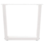 2 db fehér, V-alakú acél dohányzóasztal láb 60 x (42-43,3) cm 3