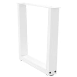 2 db fehér, V-alakú acél dohányzóasztal láb 60 x (42-43,3) cm 4