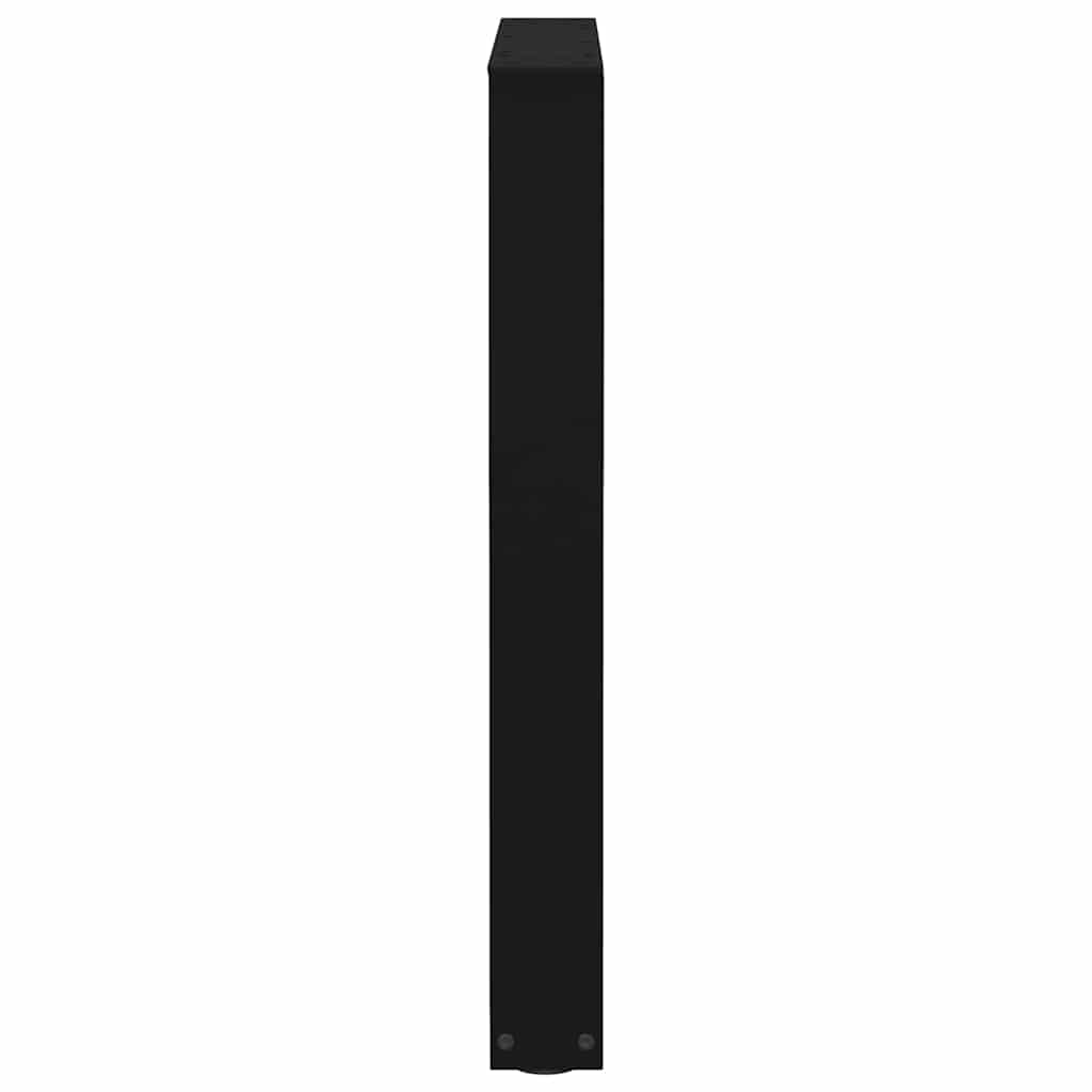 2 db fekete, V-alakú acél étkezőasztal láb 70 x (72-73,3) cm 6