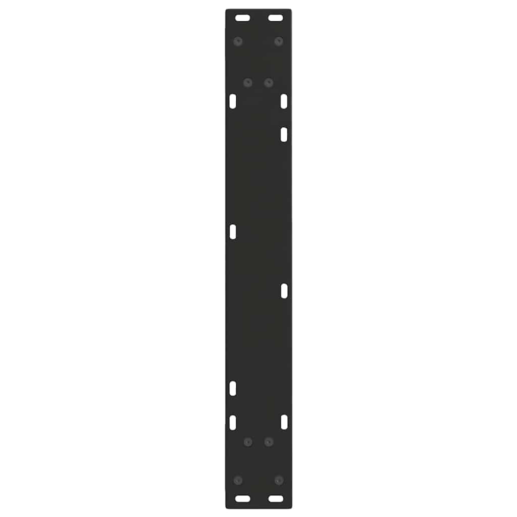 2 db fekete, V-alakú acél étkezőasztal láb 70 x (72-73,3) cm 7