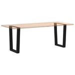 2 db fekete, V-alakú acél étkezőasztal láb 70 x (72-73,3) cm 8