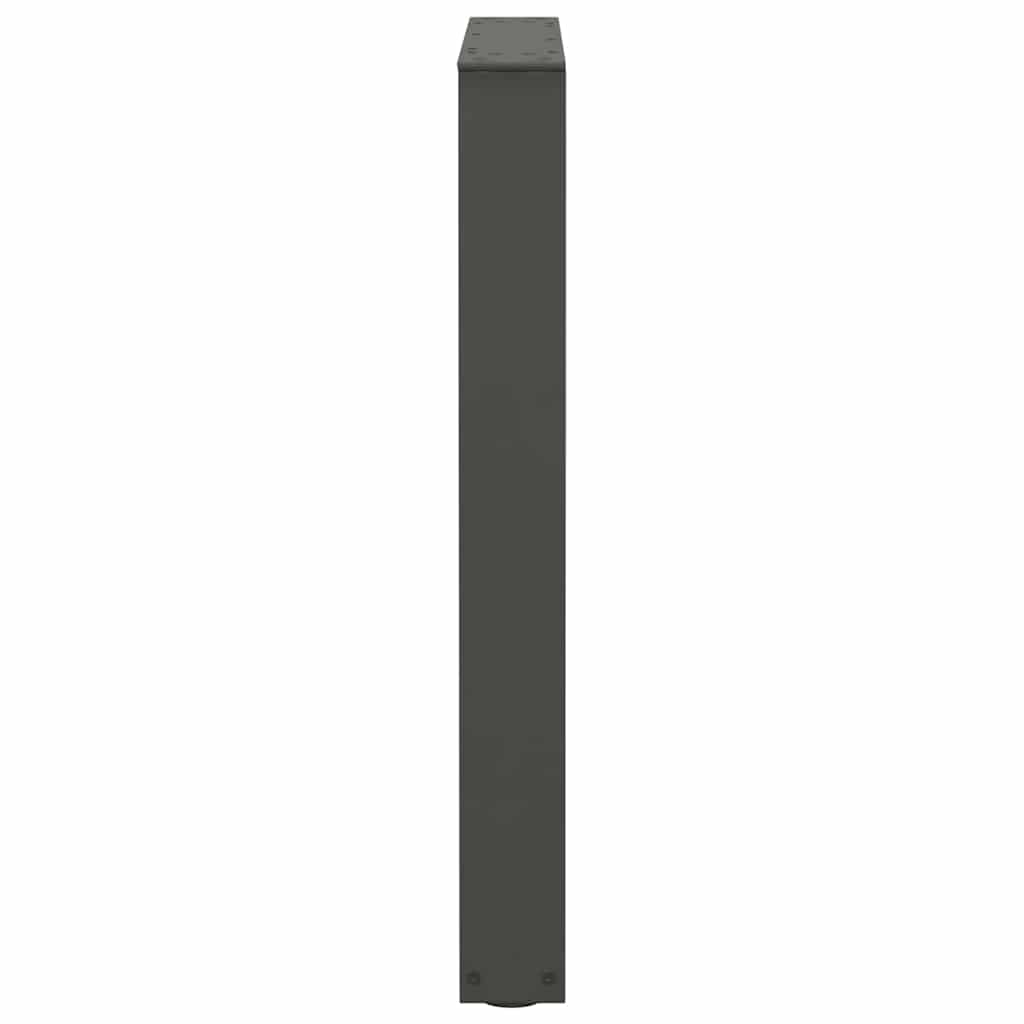 2 db antracitszürke, V-alakú acél étkezőasztalláb 70 x (72-73,3) cm 6