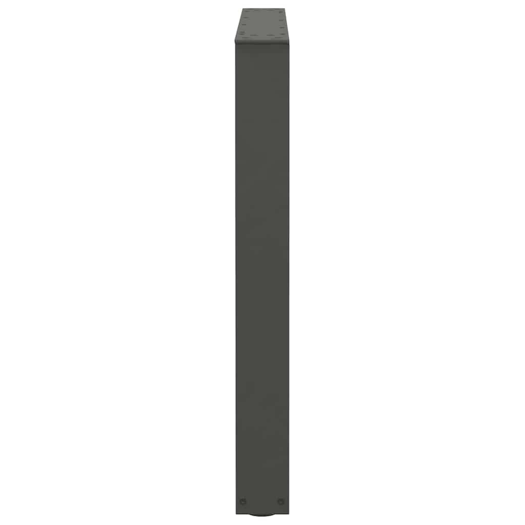 2 db antracitszürke, V-alakú acél étkezőasztal láb 80 x (72-73,3) cm 6