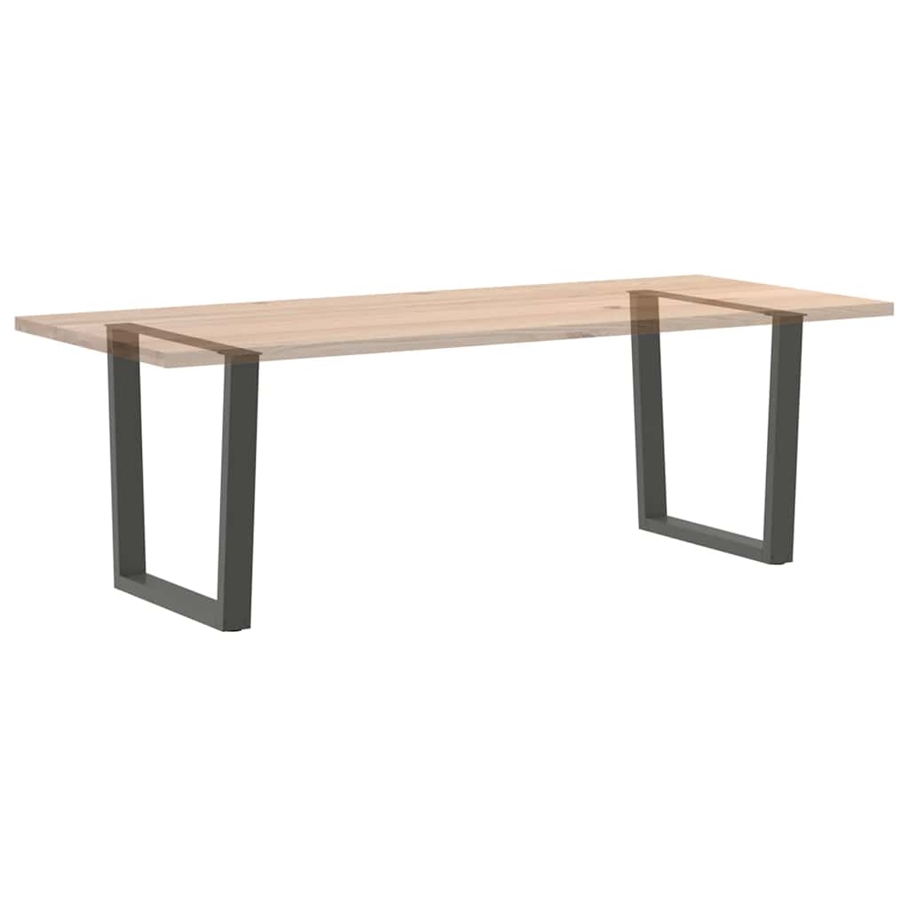 2 db antracitszürke, V-alakú acél étkezőasztal láb 80 x (72-73,3) cm 8
