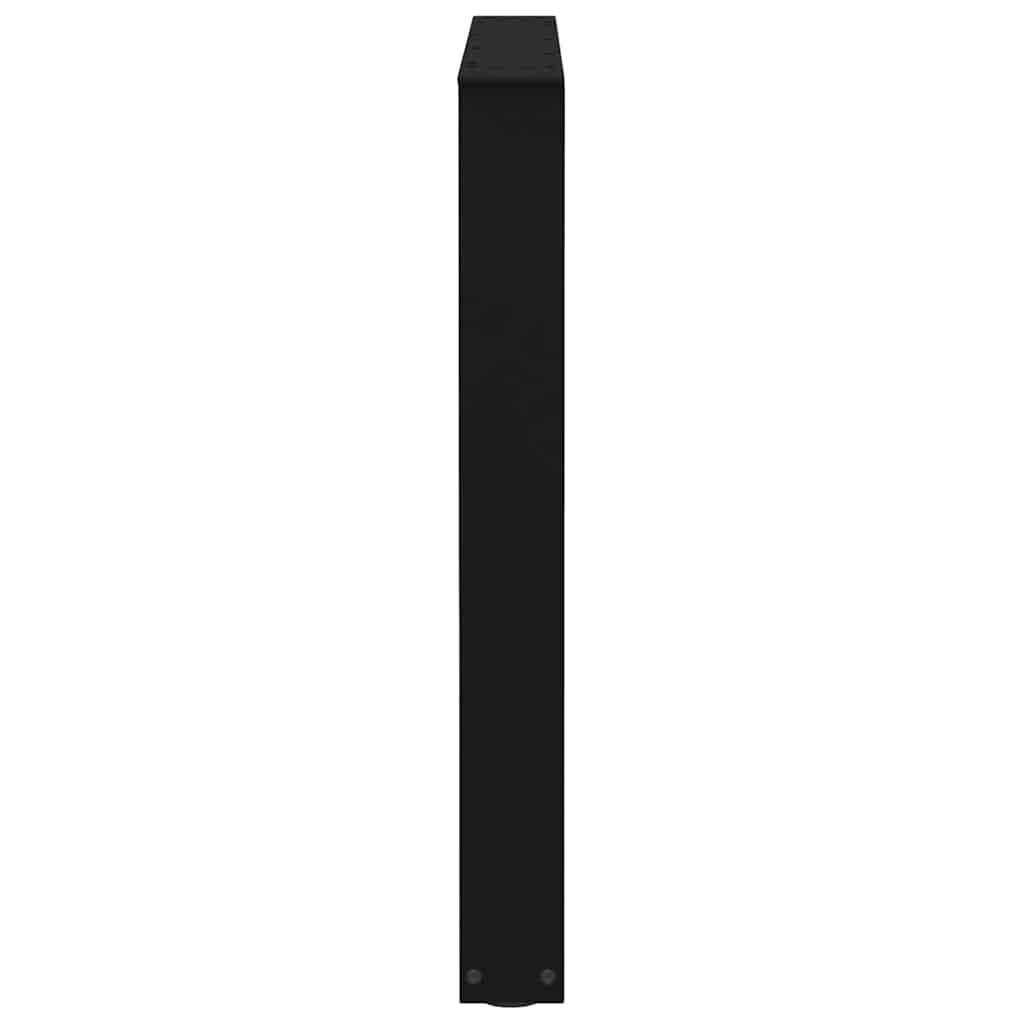 2 db fekete, V-alakú acél étkezőasztal láb 90 x (72-73,3) cm 6