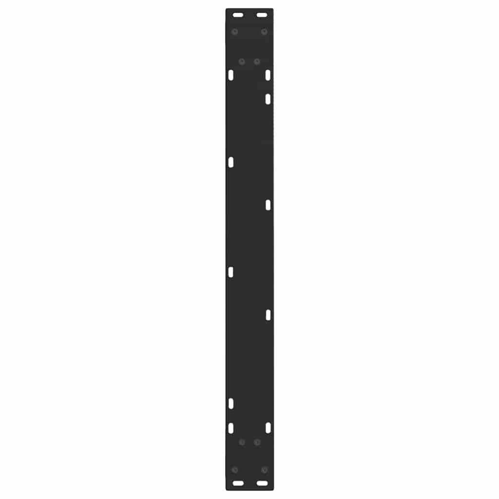 2 db fekete, V-alakú acél étkezőasztal láb 90 x (72-73,3) cm 7