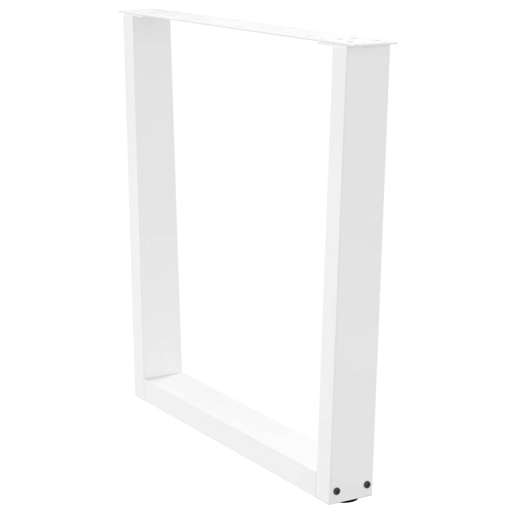 3 db fehér, V-alakú étkezőasztal láb 80 x (72-73,3) cm acél étkezőasztal láb 4