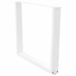 3 db fehér, V-alakú étkezőasztal láb 100 x (72-73,3) cm acél étkezőasztal láb 4