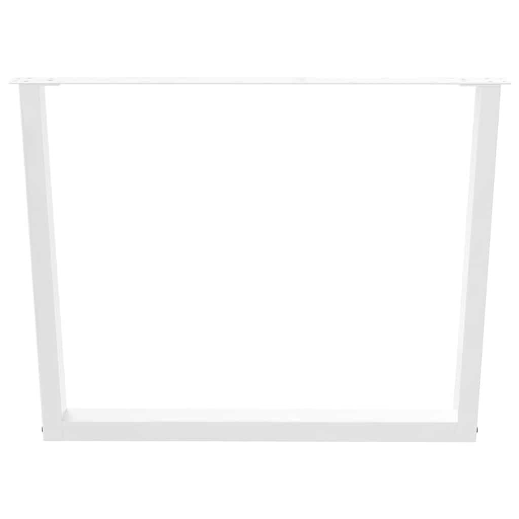 3 db fehér, V-alakú étkezőasztal láb 100 x (72-73,3) cm acél étkezőasztal láb 5