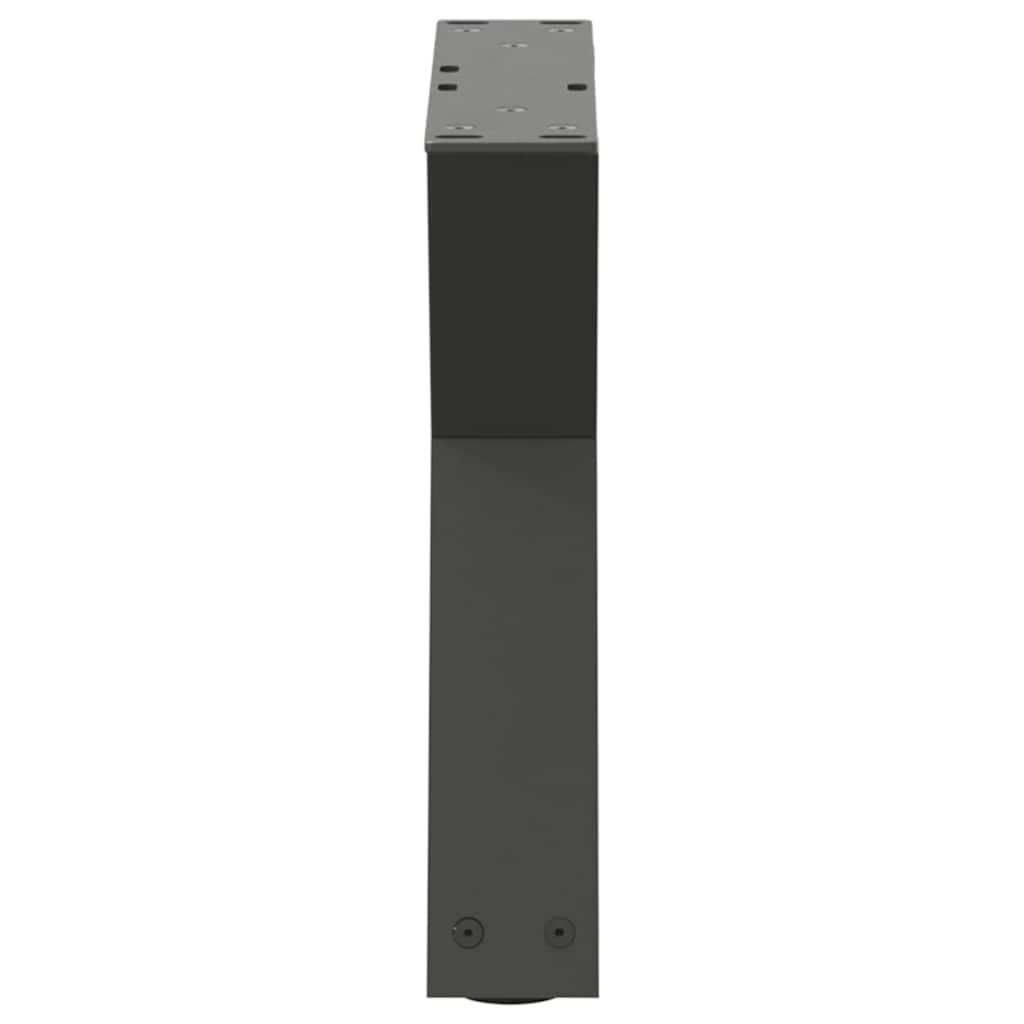2 db antracitszürke acél dohányzóasztal láb 50 x (30-31,3) cm 6