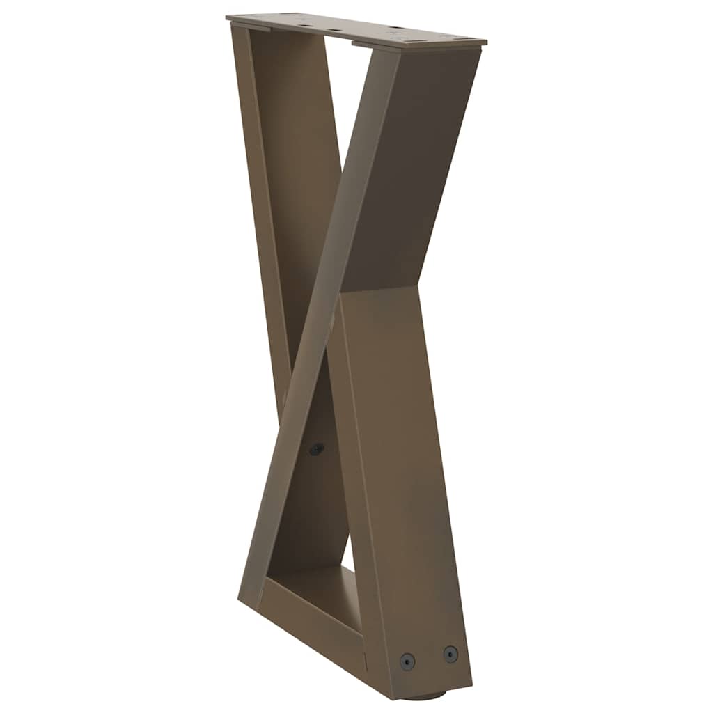 2 db natúr acél dohányzóasztal láb 28 x (42-43,3) cm acél 4