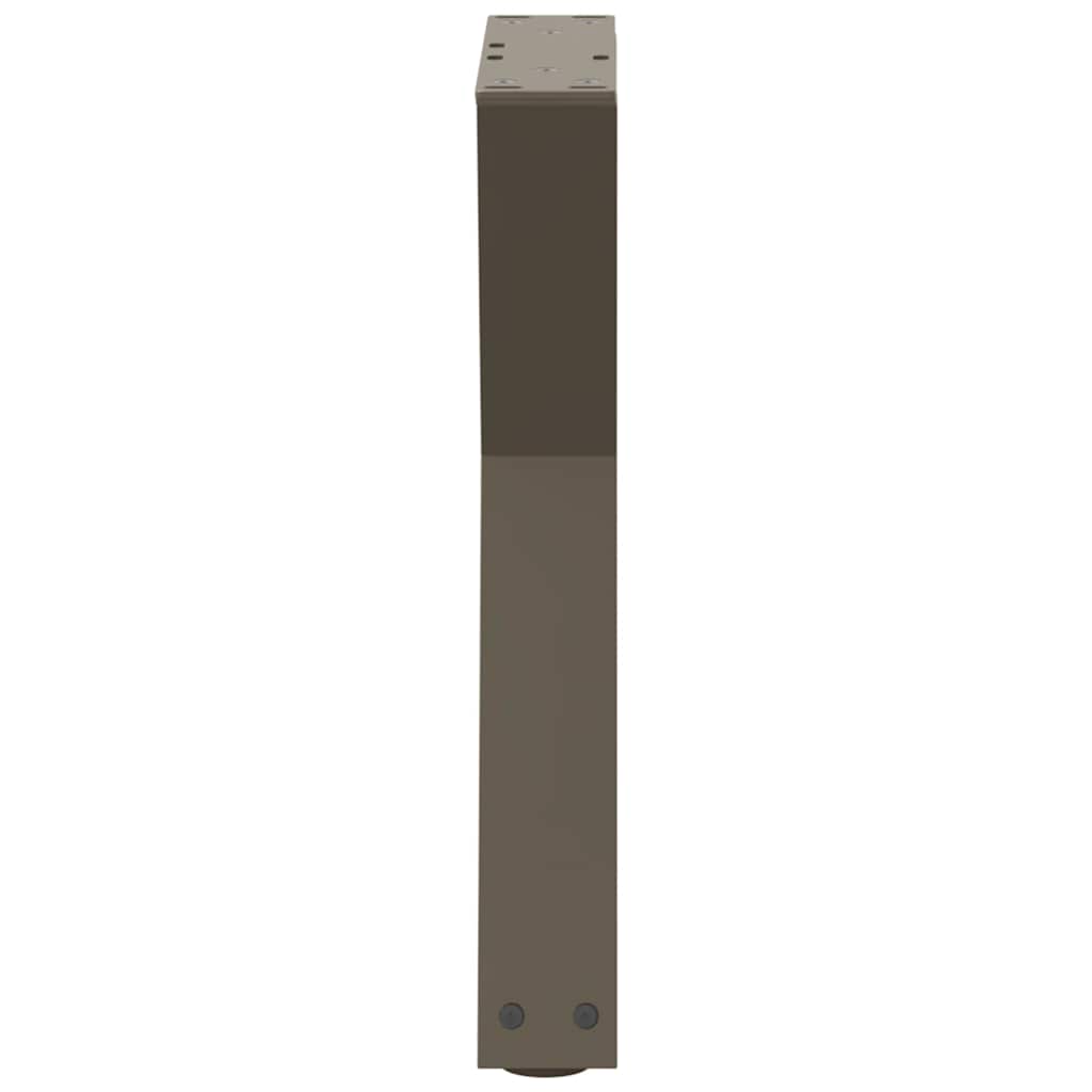 2 db natúr acél dohányzóasztal láb 38x(42-43,3) cm acél 6