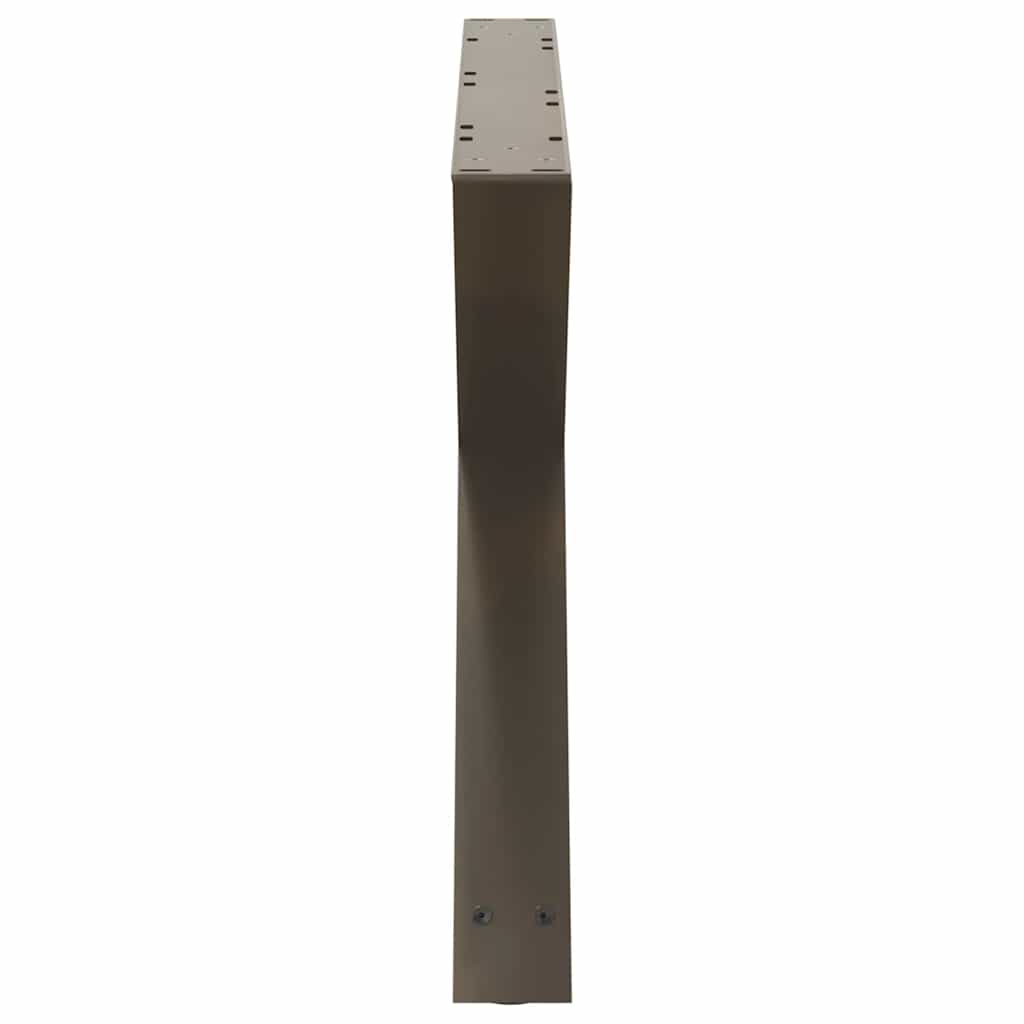 2 db natúr acél dohányzóasztal láb 70 x (42-43,3) cm acél 6