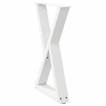 2 db fehér étkezőasztal láb 50 x (72-73,3) cm acél étkezőasztal láb 4