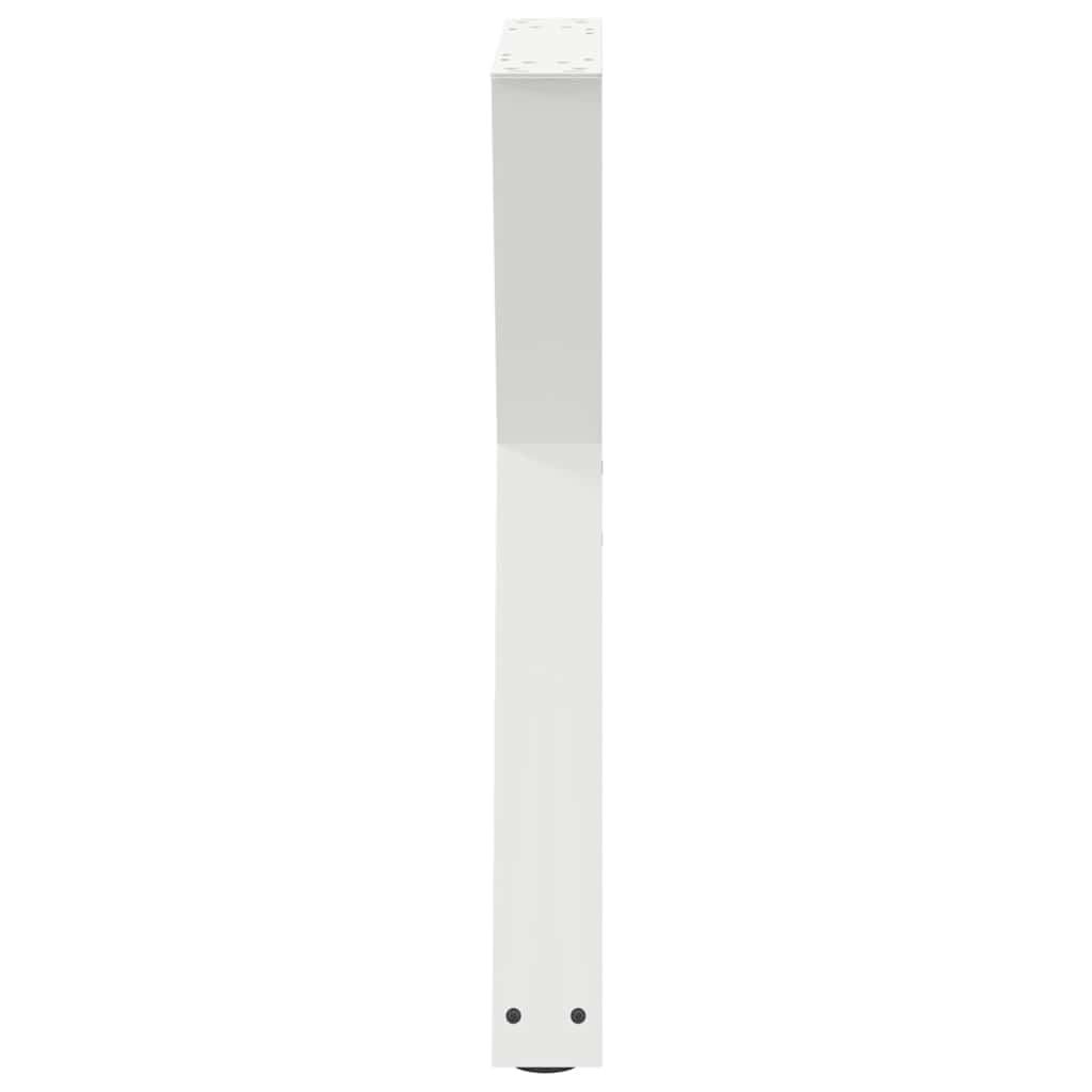 2 db fehér étkezőasztal láb 50 x (72-73,3) cm acél étkezőasztal láb 6