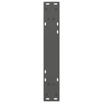 2 db antracitszürke acél étkezőasztalláb 60x(72-73,3) cm 7