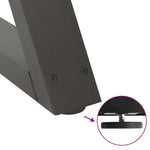 2 db antracitszürke acél étkezőasztalláb 60x(72-73,3) cm 9