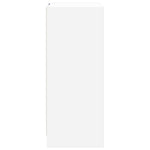 Fehér szerelt fa tálalószekrény LED-del 77 x 34 x 85 cm 8