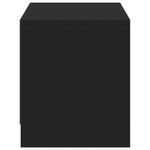 Fekete szerelt fa TV-szekrény LED-ekkel 97 x 34 x 50 cm 8