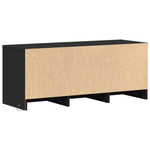 Fekete szerelt fa TV-szekrény LED-ekkel 97 x 34 x 50 cm 7