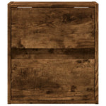 2 db füstös tölgy fali TV-szekrény LED-ekkel 41 x 31 x 45 cm 6