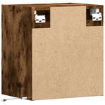 2 db füstös tölgy fali TV-szekrény LED-ekkel 41 x 31 x 45 cm 8