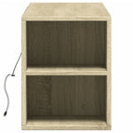 Sonoma tölgy színű fali TV-szekrény LED-ekkel 135x31x39,5 cm 7
