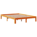 Viaszbarna tömör fenyőfa ágy matrac nélkül 120 x 190 cm 5