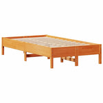 Viaszbarna tömör fenyőfa ágy matrac nélkül 100 x 200 cm 7