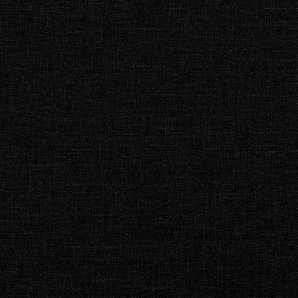 Boxrugós ágy matracmal fejtámlával Fekete 200 x 200 cm szövet 10