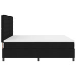 Boxrugós ágy matracmal fejtámlával Fekete 200 x 200 cm szövet 7