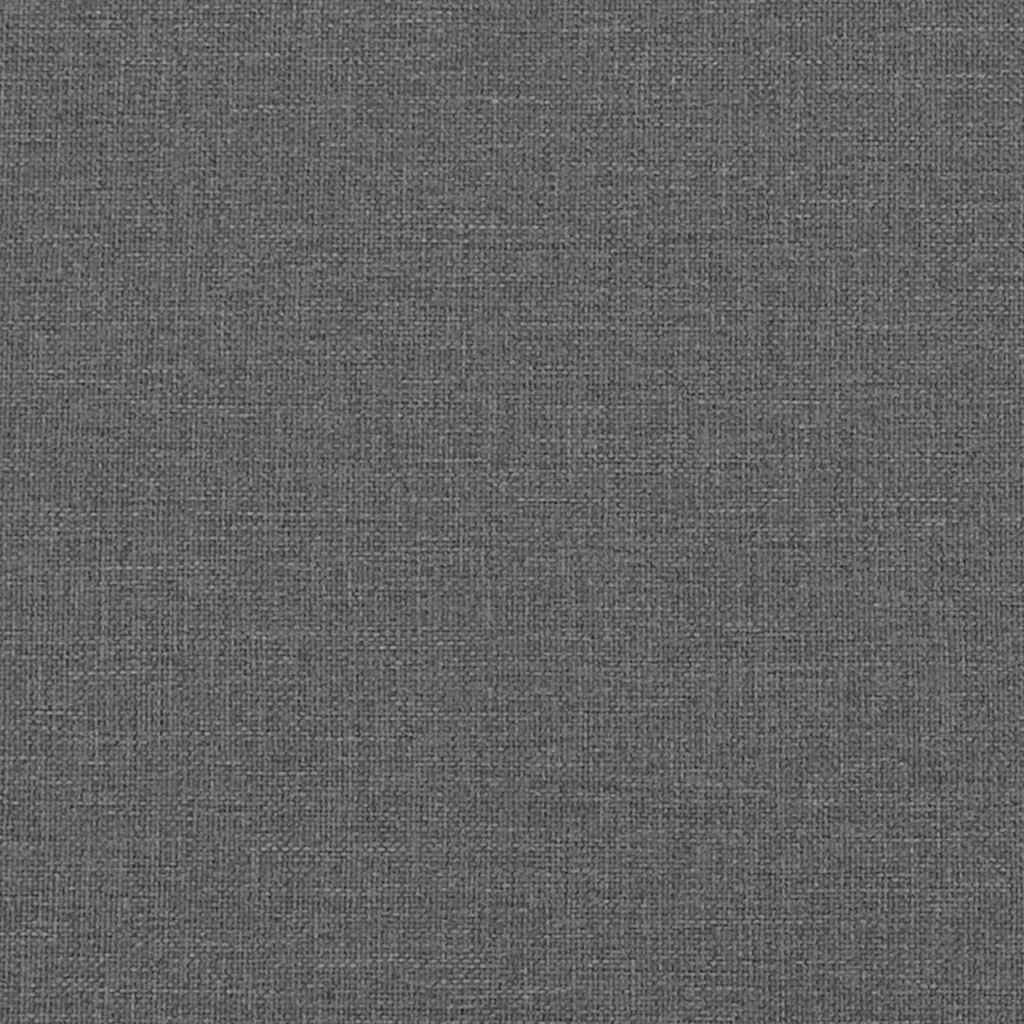Boxrugós ágy fejtámlával Sötétszürke 90 x 190 cm szövet 11