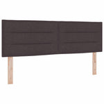 Boxrugós ágy matracmal Sötét Barna 160 x 200 cm szövet 5