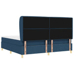 Boxspring ágy matraccal Sötétszürke 90x190 cm Szövet Kék szövet 9