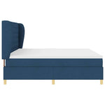 Boxspring ágy matraccal Sötétszürke 90x190 cm Szövet Kék szövet 8