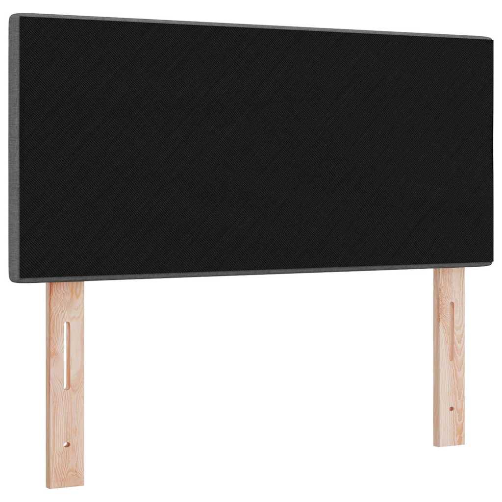 LED ágytámla LED szalagokkal Sötétszürke 90 cm szövet 7