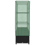 Rattan megjelenésű magaságyás melegháztakaróval 120x40x138 cm 5