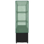 Rattan hatású magaságyás üvegháztakaróval 160 x 40 x 153 cm 5