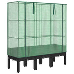Rattan megjelenésű magaságyás melegháztakaróval 120x40x140 cm 2