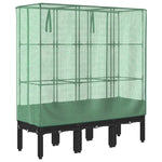 Rattan megjelenésű magaságyás melegháztakaróval 120x40x140 cm 6
