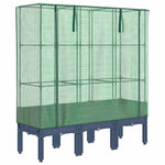 Rattan megjelenésű magaságyás melegháztakaróval 120x40x140 cm 2