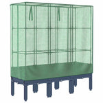 Rattan megjelenésű magaságyás melegháztakaróval 120x40x140 cm 6