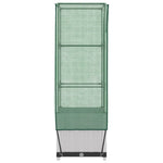 Rattan megjelenésű magaságyás melegháztakaróval 40x40x139 cm 5