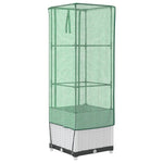 Rattan megjelenésű magaságyás melegháztakaróval 40x40x139 cm 6