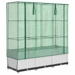 Rattan megjelenésű magaságyás melegháztakaróval 120x40x138 cm 2