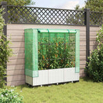 Rattan megjelenésű magaságyás melegháztakaróval 120x40x138 cm 3