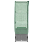 Rattan megjelenésű magaságyás melegháztakaróval 40x40x139 cm 5